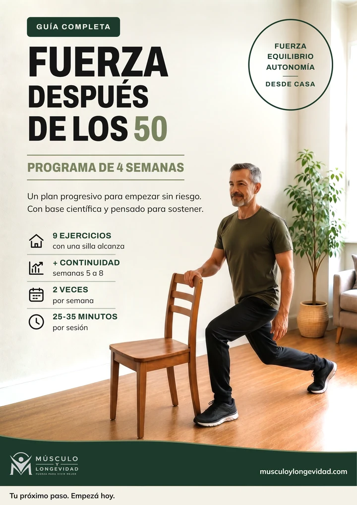 Portada de la guía Fuerza después de los 50